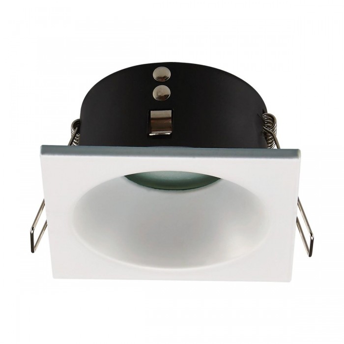 VK/03208/W - Σποτ τετράγωνο, σταθερό, GU5.3/PAR16, Max 12W (LED), IP65, 8.5x8.5x4.5cm, λευκό VK/03208/W - Σποτ τετράγωνο, σταθερό, GU5.3/PAR16, Max 12W (LED), IP65, 8.5x8.5x4.5cm, λευκό