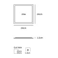 VK/04018/G/CCT -<p>Γκρι. Slim Panel CCT Led. 3000K-4000K-6000K 1.920lm 24W 120° CRI>80. AC Driver 220-240V (included). LED SMD 2835. 50.000hrs. <45°C. 23.5x23.5cm. Αλουμίνιο,πλαστικό. IP20</p>