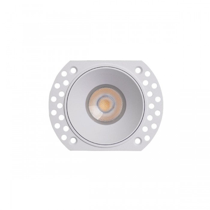 VK/03287/W - Σποτ στρογγυλό, σταθερό, trimless, GU5.3/PAR16, Max 12W (LED), IP65, ø10.6x3.8cm, λευκό VK/03287/W - Σποτ στρογγυλό, σταθερό, trimless, GU5.3/PAR16, Max 12W (LED), IP65, ø10.6x3.8cm, λευκό