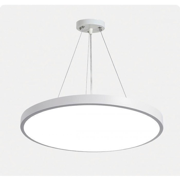 VK/PANEL/W/SRK/1.5 - 1.5m λευκό σετ κρέμασης για το Panel οροφής CCT LED VK/04556-VK/04560, με ροζέτα ø12cm