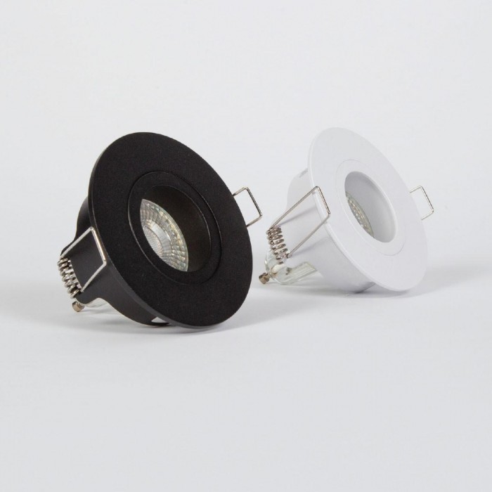 VK/03290/W -<p>Σποτ στρογγυλό, κινητό, GU5.3/PAR16, Max 12W (LED), IP65, ø8.5x3.9cm, λευκό</p>
