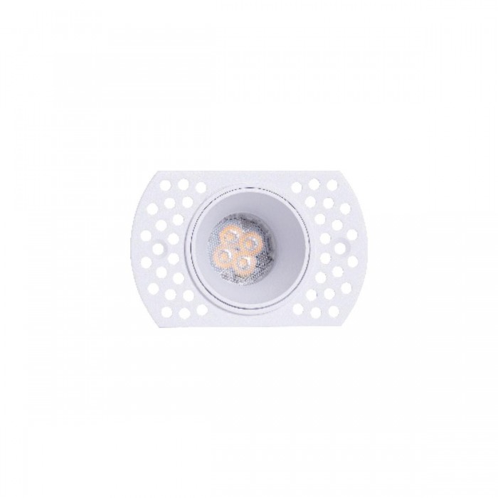 VK/03292G/W - Σποτ στρογγυλό, trimless, GU10/MR11, Max6W (LED), IP20, 9x5.8x2.7cm, λευκό VK/03292G/W - Σποτ στρογγυλό, trimless, GU10/MR11, Max6W (LED), IP20, 9x5.8x2.7cm, λευκό
