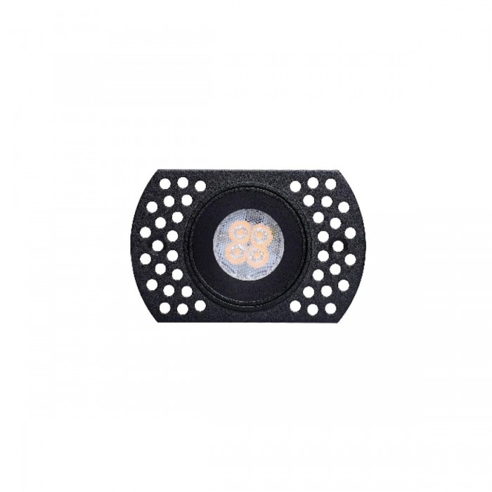 VK/03292G/B - Σποτ στρογγυλό, trimless, GU10/MR11, Max6W (LED), IP20, 9x5.8x2.7cm, μαύρο