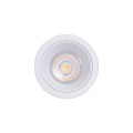 VK/03299G/W - Χωνευτό σποτ, σταθερό για GU10/PAR16, Max12W (LED), IP20, ø7.5x3.3cm, white