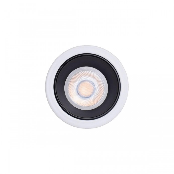 VK/03299G/WB - Χωνευτό σποτ, σταθερό για GU10/PAR16, Max12W (LED), IP20, ø7.5x3.3cm, white-black VK/03299G/WB - Χωνευτό σποτ, σταθερό για GU10/PAR16, Max12W (LED), IP20, ø7.5x3.3cm, white-black