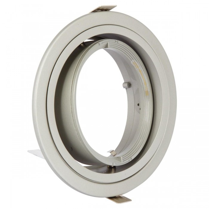VK/11110D/G - Σποτ στρογγυλό, κινητό, ES111/R111, GU10/G53, Max 50W, IP20, ø17.5x6cm, γκρι VK/11110D/G - Σποτ στρογγυλό, κινητό, ES111/R111, GU10/G53, Max 50W, IP20, ø17.5x6cm, γκρι