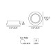 VK/11110D/G - Σποτ στρογγυλό, κινητό, ES111/R111, GU10/G53, Max 50W, IP20, ø17.5x6cm, γκρι VK/11110D/G - Σποτ στρογγυλό, κινητό, ES111/R111, GU10/G53, Max 50W, IP20, ø17.5x6cm, γκρι