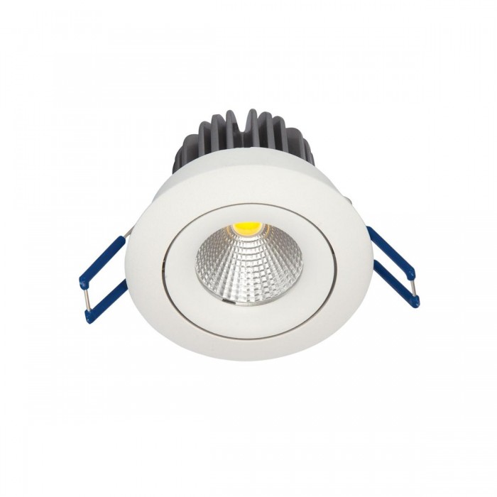 VK/04124/W/W - Χωνευτό κινητό σποτ led, 10W, 3000K, 710lm, 36°, IP20, λευκό