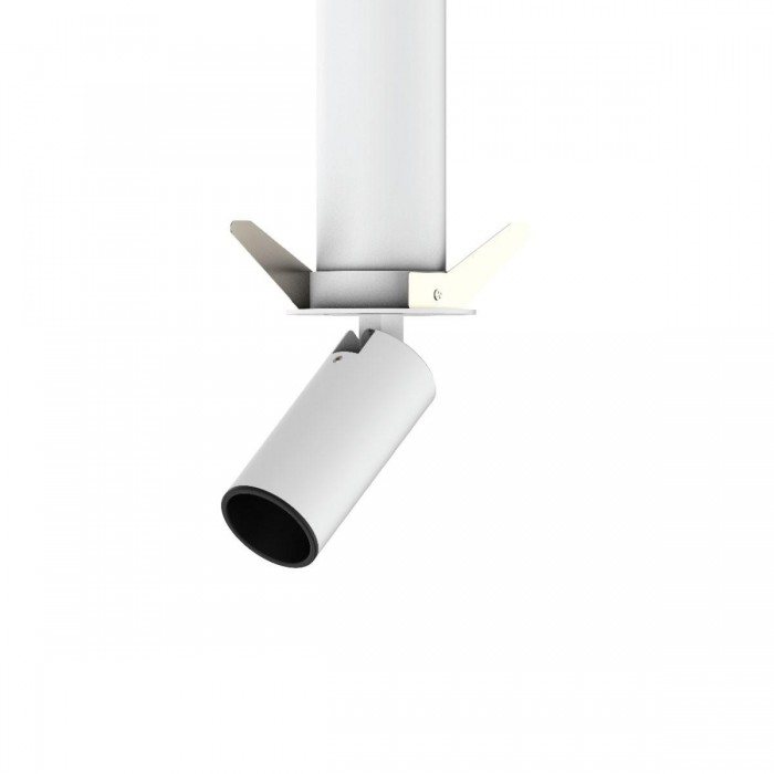 VK/04612/W-B/WW - Χωνευτό κινητό σποτ led. 2700K. 557lm. 6W. CRI>90, IP20, λευκό + μαύρο