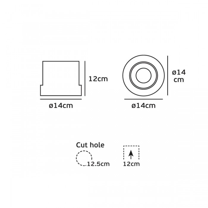 VK/04136/W/C - Χωνευτό κινητό σποτ led, 20W, 4000K, 1.600lm, 38°, IP20, λευκό ματ