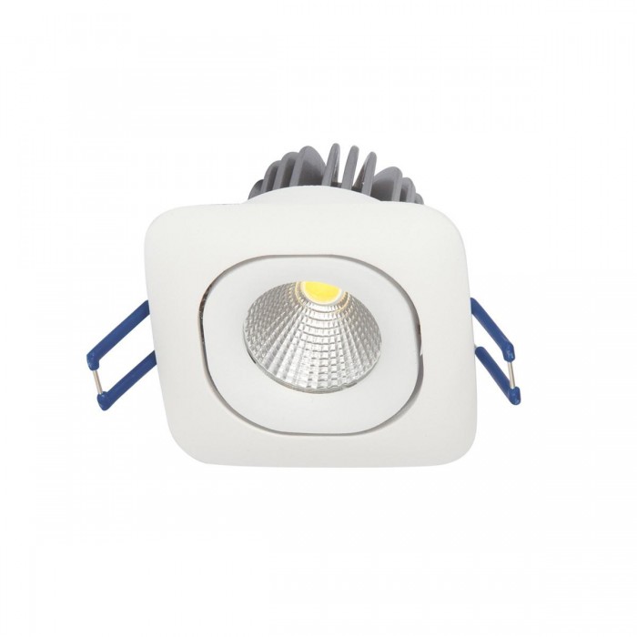 VK/04125/W/C - Χωνευτό κινητό σποτ led, 10W, 4000K, 730lm, 36°, IP20, λευκό