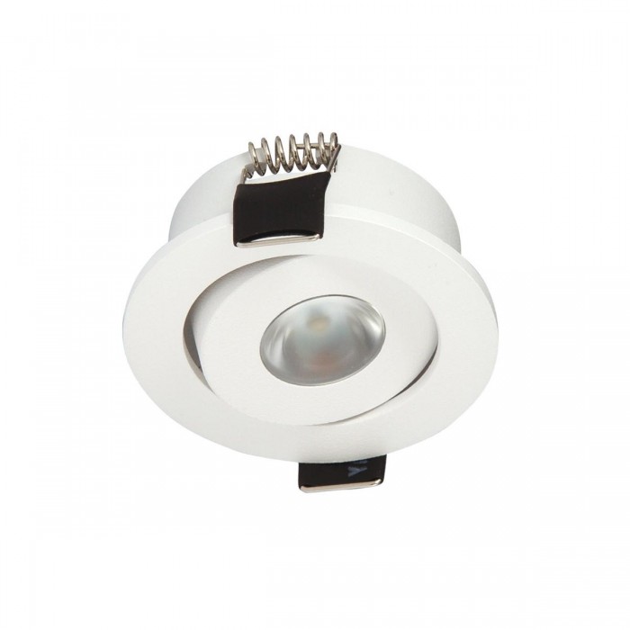 VK/04126/W/W - Χωνευτό κινητό σποτ led, 3W, 3000K, 150lm, 30°, IP20, λευκό