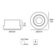 VK/04145/D - Χωνευτό σποτ led, 50W, 5000K, 5.000lm, 45°, CRI>80, IP20, ø22x12cm, λευκό ματ VK/04145/D - Χωνευτό σποτ led, 50W, 5000K, 5.000lm, 45°, CRI>80, IP20, ø22x12cm, λευκό ματ