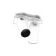 VK/04612/2/W-B/W - Χωνευτό κινητό σποτ led. 3000K. 1.220lm. 2x6W. CRI>90, IP20, λευκό + μαύρο
