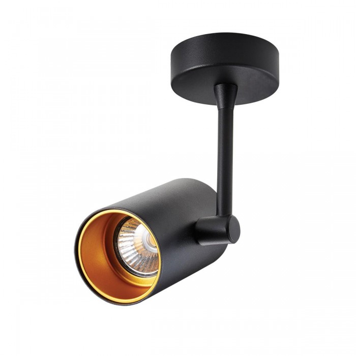 VK/03094CE/BGD - Σποτ οροφής κύλινδρος, 240V, GU10/Par16, Max 35W, IP20, κινητό, μαύρο-χρυσό VK/03094CE/BGD - Σποτ οροφής κύλινδρος, 240V, GU10/Par16, Max 35W, IP20, κινητό, μαύρο-χρυσό