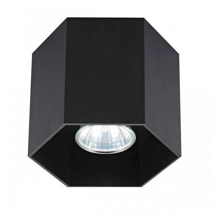 VK/03095CE/B - Φωτιστικό οροφής εξάγωνο, 240V, GU10/PAR16, Max 12W (LED), IP20, 12.6x10cm, μαύρο VK/03095CE/B - Φωτιστικό οροφής εξάγωνο, 240V, GU10/PAR16, Max 12W (LED), IP20, 12.6x10cm, μαύρο
