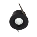 VK/04127/B/C - Χωνευτό σποτ led, 3W, 4000K, 122lm, 20°, CRI>80, IP20, ø4x2.7cm, μαύρο