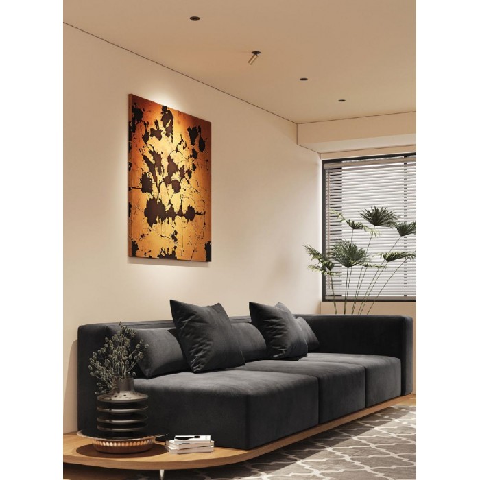 VK/04612/TL/B/WW - Χωνευτό κινητό σποτ led. 2700K. 557lm. 6W. CRI>90, IP20, μαύρο