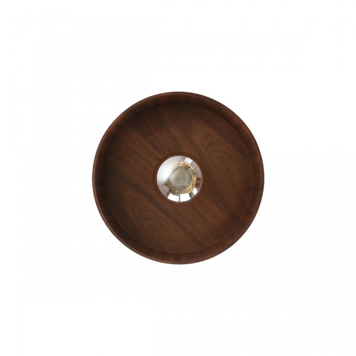 VK/03349/WA/WW/30 - Walnut wood. E27. Max 20W (LED). Ø30cm. 240V. -10°C → 40°C. Φωτιστικό τοίχου. Ξύλο καρυδιάς, μεταλλική βάση. IP20