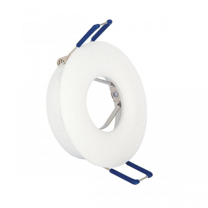  VK/03068/W - Σποτ στρογγυλό, σταθερό, GU10/PAR16, Max12W (LED), IP20, ø8.2x2.4cm, λευκό 