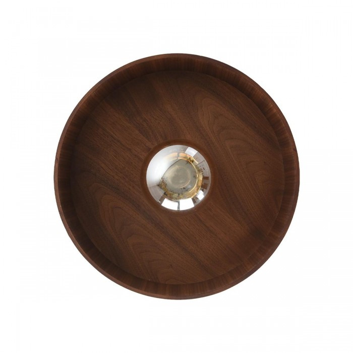 VK/03349/WA/WW/40 - Walnut wood. E27. Max 20W (LED). Ø40cm. 240V. -10°C → 40°C. Φωτιστικό τοίχου. Ξύλο καρυδιάς, μεταλλική βάση. IP20