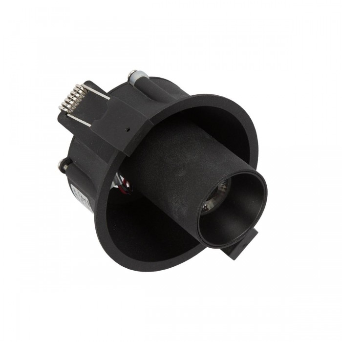 VK/04147ND/B/W - Χωνευτό κινητό σποτ led, 7W, 3000K, 560lm, 24°, δυνατότητα ροοστάτη ανάλογα με το τροφοδοτικό (δεν περιλαμβάνεται), IP20, μαύρο