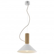 VK/03350/PE/OW-WM - Λευκό/Wood. E27. Max 20W (LED). 240V. -10°C → 40°C. Οροφής/κρεμαστό. Δρυς, υφασμάτινο καλώδιο, μεταλλική ροζέτα. IP20 VK/03350/PE/OW-WM - Λευκό/Wood. E27. Max 20W (LED). 240V. -10°C → 40°C. Οροφής/κρεμαστό. Δρυς, υφασμάτινο καλώδιο, μεταλλική ροζέτα. IP20
