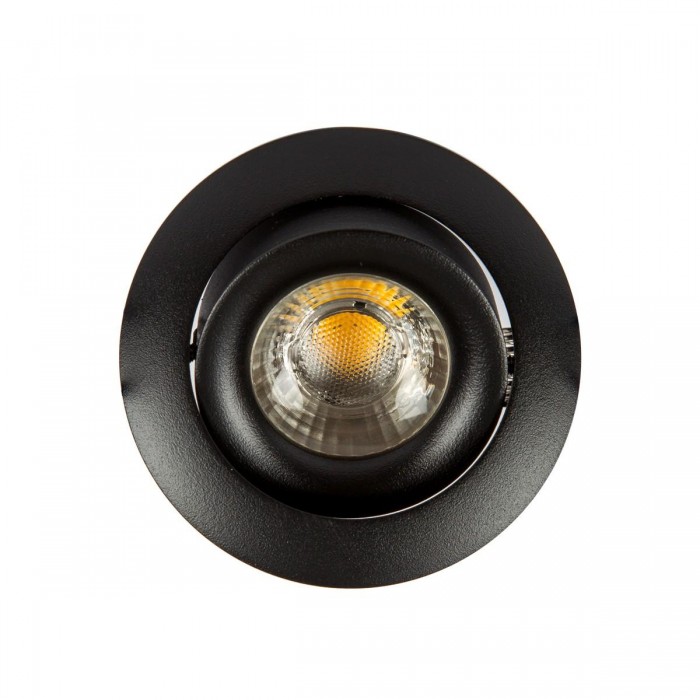  VK/03070/B - Σποτ στρογγυλό, κινητό, GU10/PAR16, Max12W (LED), IP20, ø8.2x2.4cm, μαύρο 