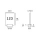 VK/04244/MC/D - Φωτιστικό HOTEL led, 2W, 6000K, 300lm, 120°, CRI>70, 16x22cm, νίκελ mat+plexiglass VK/04244/MC/D - Φωτιστικό HOTEL led, 2W, 6000K, 300lm, 120°, CRI>70, 16x22cm, νίκελ mat+plexiglass