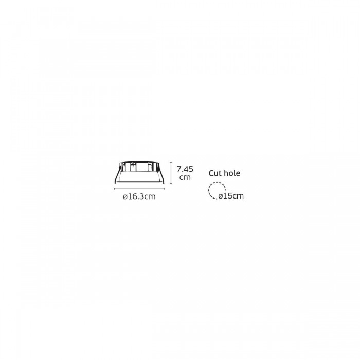 VK/04614/W-CB/C - Χωνευτό σποτ led αδιάβροχο, 4000K. 3.597lm. 25W. 95°. CRI>90, IP54, ø16.3x7.45cm, λευκό+χρώμιο+μαύρο VK/04614/W-CB/C - Χωνευτό σποτ led αδιάβροχο, 4000K. 3.597lm. 25W. 95°. CRI>90, IP54, ø16.3x7.45cm, λευκό+χρώμιο+μαύρο