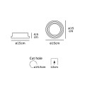VK/03184/W - Σποτ στρογγυλό, κινητό, trimless, ES111/R111, GU10/G53, Max 20W (LED), IP20, ø15cmx4.5cm, λευκό VK/03184/W - Σποτ στρογγυλό, κινητό, trimless, ES111/R111, GU10/G53, Max 20W (LED), IP20, ø15cmx4.5cm, λευκό