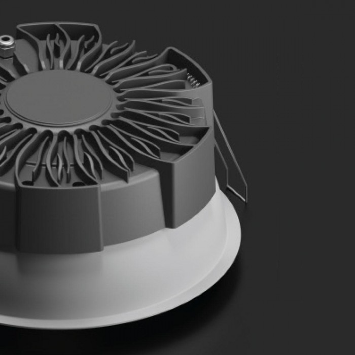 VK/04615/W-CB/C - Χωνευτό σποτ led αδιάβροχο, 4000K. 5.777lm. 40W. 85°. CRI>90, IP54, ø21.3x9.55cm, λευκό+χρώμιο+μαύρο VK/04615/W-CB/C - Χωνευτό σποτ led αδιάβροχο, 4000K. 5.777lm. 40W. 85°. CRI>90, IP54, ø21.3x9.55cm, λευκό+χρώμιο+μαύρο