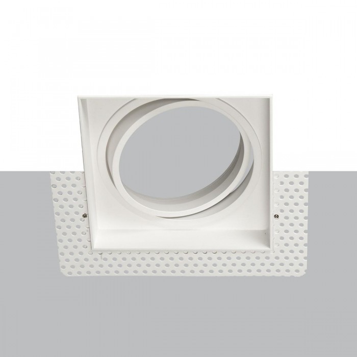 VK/03185/W - Σποτ τετράγωνο, κινητό, trimless, ES111/R111, GU10/G53, Max 20W (LED), IP20, 15x15x4.5cm, λευκό VK/03185/W - Σποτ τετράγωνο, κινητό, trimless, ES111/R111, GU10/G53, Max 20W (LED), IP20, 15x15x4.5cm, λευκό
