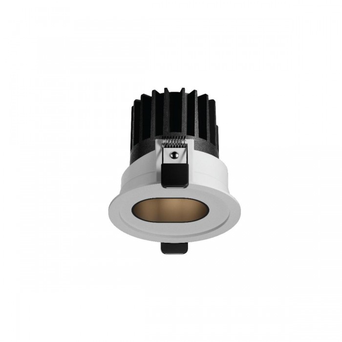 VK/04617/B/W - Χωνευτό οροφής κινητό dark led. 3000K. 1.508lm. 12W. 15° CRI>90, IP20, μαύρο