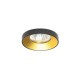 VK/03306/BG - Χωνευτό σποτ, σταθερό για GU10/PAR16, Max12W (LED), IP20, ø7.5x3cm, sanded black body+gold reflector VK/03306/BG - Χωνευτό σποτ, σταθερό για GU10/PAR16, Max12W (LED), IP20, ø7.5x3cm, sanded black body+gold reflector