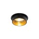 VK/03307/BG - Χωνευτό σποτ, σταθερό για GU10/PAR16, Max12W (LED), IP20, ø7x3.6cm, sanded black outside+gold inside VK/03307/BG - Χωνευτό σποτ, σταθερό για GU10/PAR16, Max12W (LED), IP20, ø7x3.6cm, sanded black outside+gold inside
