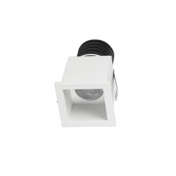 VK/04219/W/W - Χωνευτό σταθερό σποτ led, 2W, 3000K, 217lm, 8°, IP20, λευκό