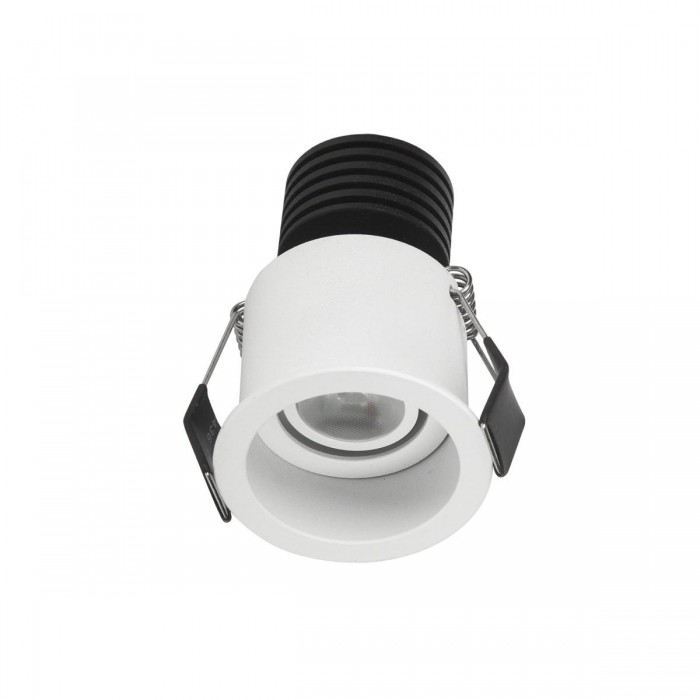 VK/04220/W/W - Χωνευτό κινητό σποτ led, 3W, 3000K, 89lm, 8°, IP20, λευκό