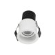 VK/04220/W/W - Χωνευτό κινητό σποτ led, 3W, 3000K, 89lm, 8°, IP20, λευκό