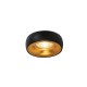 VK/03308/BG - Χωνευτό σποτ, σταθερό για GU10/PAR16, Max12W (LED), IP20, ø8.5x3.6cm, sanded black outside+gold inside VK/03308/BG - Χωνευτό σποτ, σταθερό για GU10/PAR16, Max12W (LED), IP20, ø8.5x3.6cm, sanded black outside+gold inside