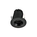 VK/04261/B/W - Χωνευτό κινητό σποτ led, 2W, 3000K, 180lm, 15°, IP20, μαύρο