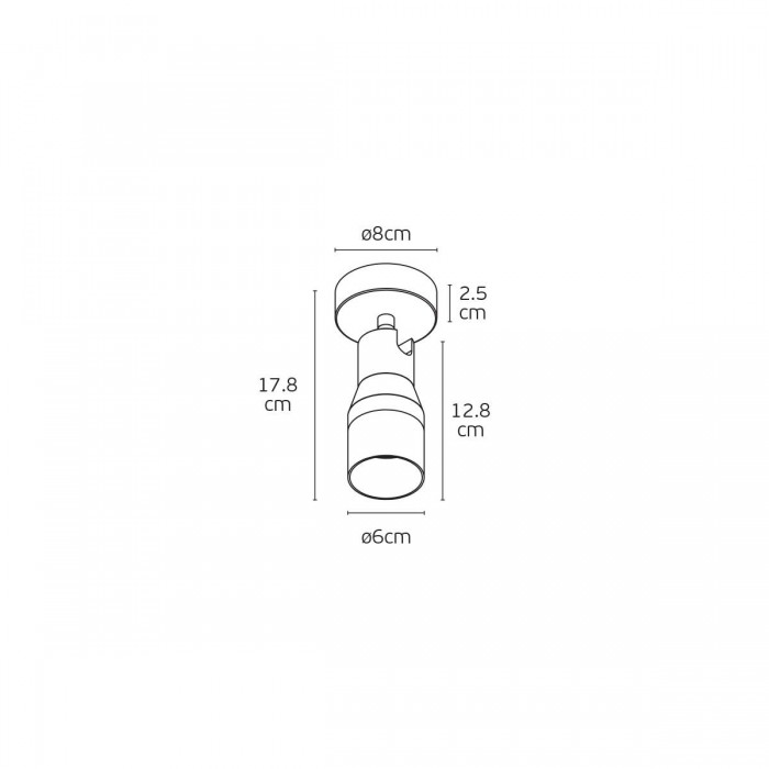 VK/03354/CE/BG - Μπεζ. GU10. Max. 12W. (LED). AC220-240V. Οροφής/τοίχου. -20°C → 40°C. Σίδερο + αλουμίνιο. IP20 VK/03354/CE/BG - Μπεζ. GU10. Max. 12W. (LED). AC220-240V. Οροφής/τοίχου. -20°C → 40°C. Σίδερο + αλουμίνιο. IP20