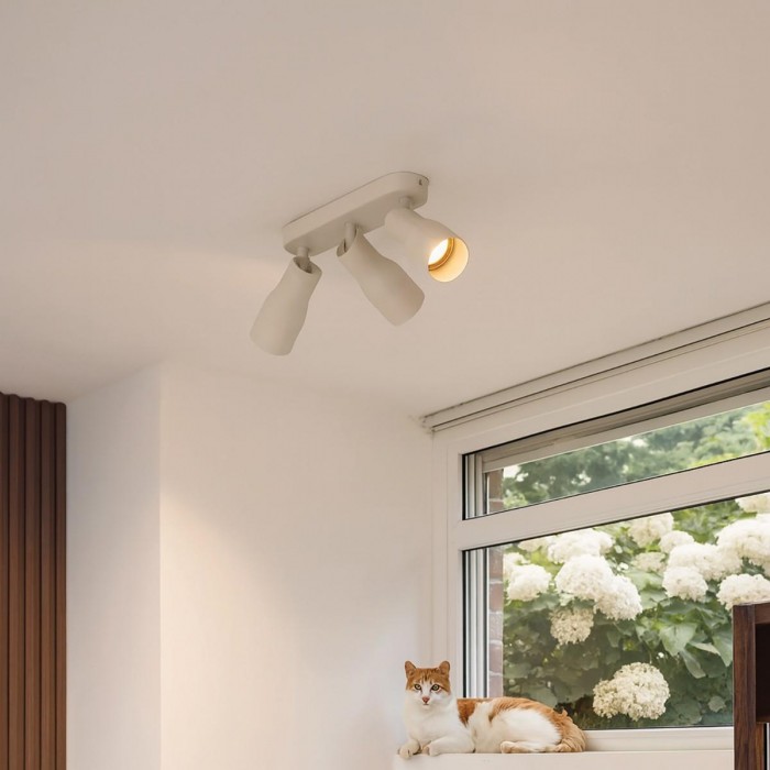 VK/03354/CE/3/BG - Μπεζ. GU10x3. Max. 3x12W. (LED). AC220-240V. Οροφής/τοίχου. -20°C → 40°C. Σίδερο + αλουμίνιο. IP20 VK/03354/CE/3/BG - Μπεζ. GU10x3. Max. 3x12W. (LED). AC220-240V. Οροφής/τοίχου. -20°C → 40°C. Σίδερο + αλουμίνιο. IP20