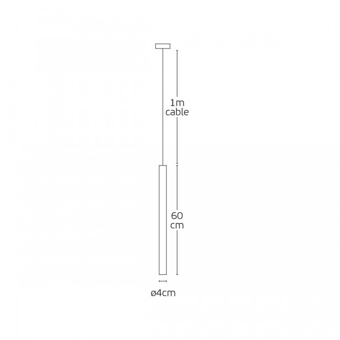 VK/04620/PE/W/W - Φωτιστικό LED κρεμαστό, λευκό. 3000K. 620lm. 5W. 24° CRI>90. IP20 VK/04620/PE/W/W - Φωτιστικό LED κρεμαστό, λευκό. 3000K. 620lm. 5W. 24° CRI>90. IP20