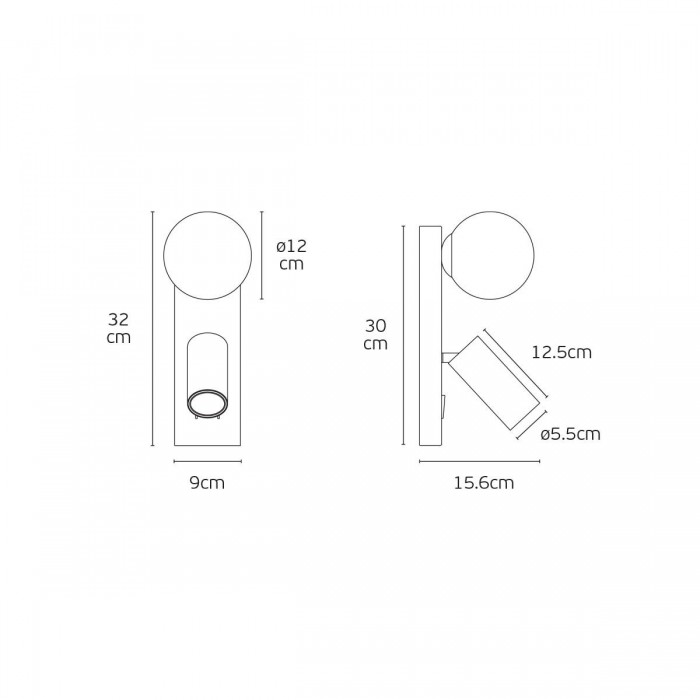 VK/03356/WA/B - Μαύρο. G9. Max 8W (LED) + GU10. Max 12W (LED). AC220-240V. Φωτιστικό τοίχου/διαβάσματος. -20°C → 40°C. Με 2 λεπτούς διακόπτες. Σίδερο + αλουμίνιο + γυαλί. IP20 VK/03356/WA/B - Μαύρο. G9. Max 8W (LED) + GU10. Max 12W (LED). AC220-240V. Φωτιστικό τοίχου/διαβάσματος. -20°C → 40°C. Με 2 λεπτούς διακόπτες. Σίδερο + αλουμίνιο + γυαλί. IP20