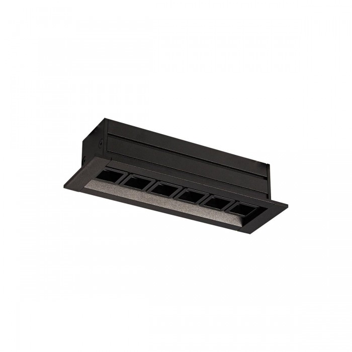 VK/04267/B/6/W - Χωνευτό σταθερό σποτ led, 5W, 3000K, 723lm, 15°, CRI>90, IP20, μαύρο