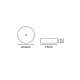 VK/04268CE/W/W - Πλαφονιέρα οροφής LED, 100-240V, 3W, 3000K, 214lm, 8°, CRI>90, ø15cm, IP20, λευκή VK/04268CE/W/W - Πλαφονιέρα οροφής LED, 100-240V, 3W, 3000K, 214lm, 8°, CRI>90, ø15cm, IP20, λευκή