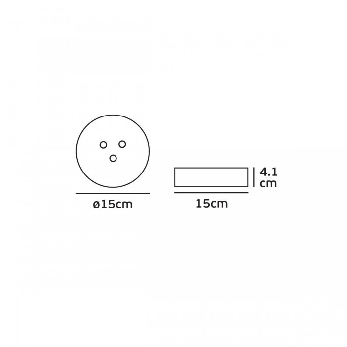 VK/04269CE/W/W - Πλαφονιέρα οροφής LED, 200-240V, 9W, 3000K, 624lm, 8°, CRI>90, ø15cm, IP20, λευκή VK/04269CE/W/W - Πλαφονιέρα οροφής LED, 200-240V, 9W, 3000K, 624lm, 8°, CRI>90, ø15cm, IP20, λευκή