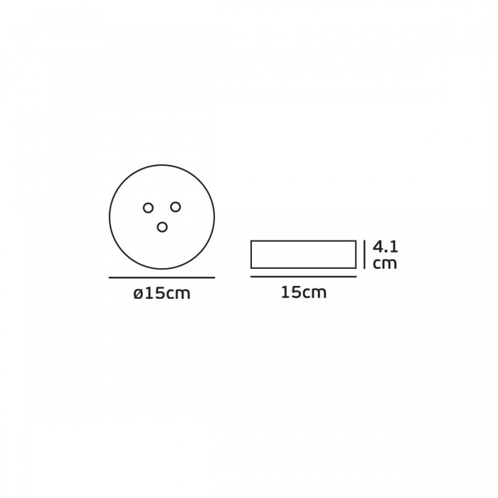 VK/04269CE/W/C - Πλαφονιέρα οροφής LED, 200-240V, 9W, 4000K, 467lm, 8°, λευκή