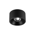 VK/02152CE/B/W - Φωτιστικό Led οροφής, 220V, 15W, 3000K, 1.209lm, 35°, CRI>90, IP54, ø8x4.5cm, μαύρο